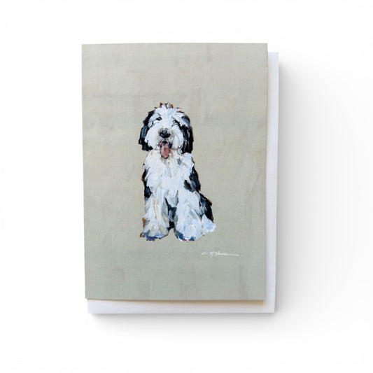 Sheepadoodle I Frameable Dog Card