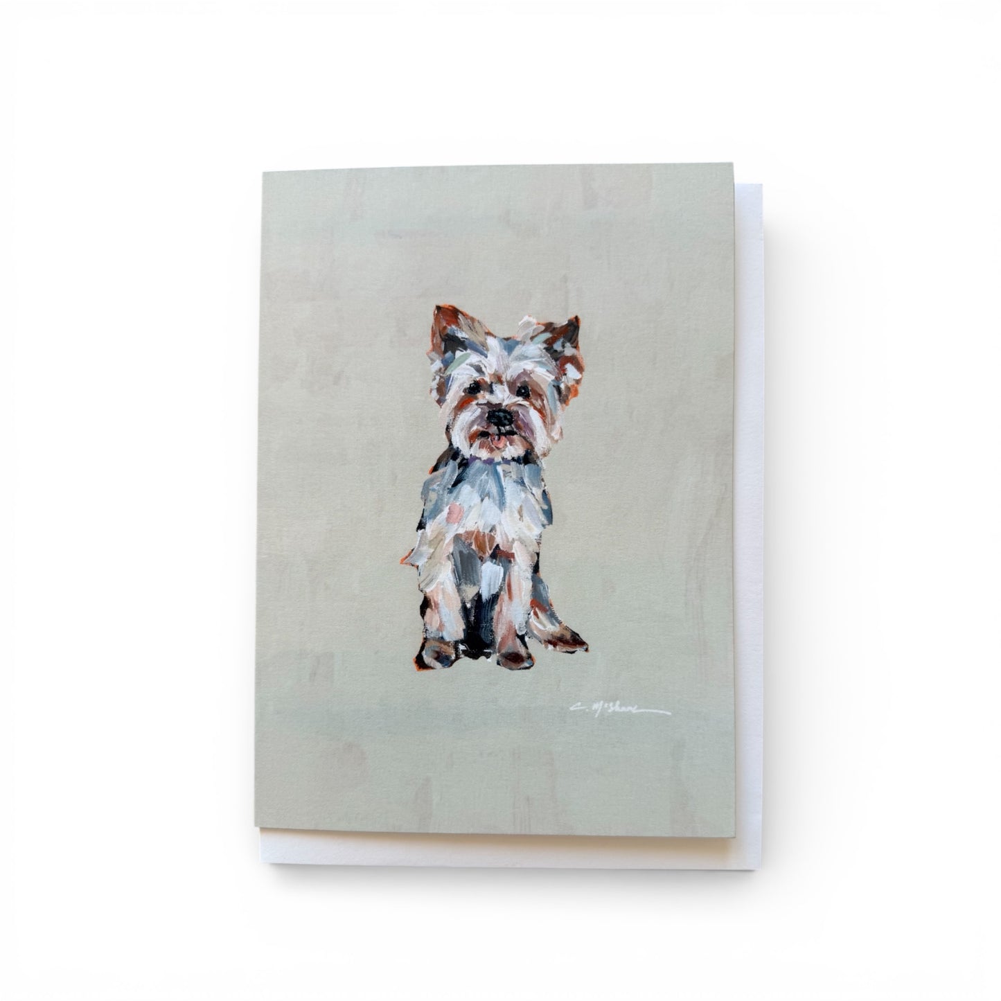 "Yorkie Light" framable card