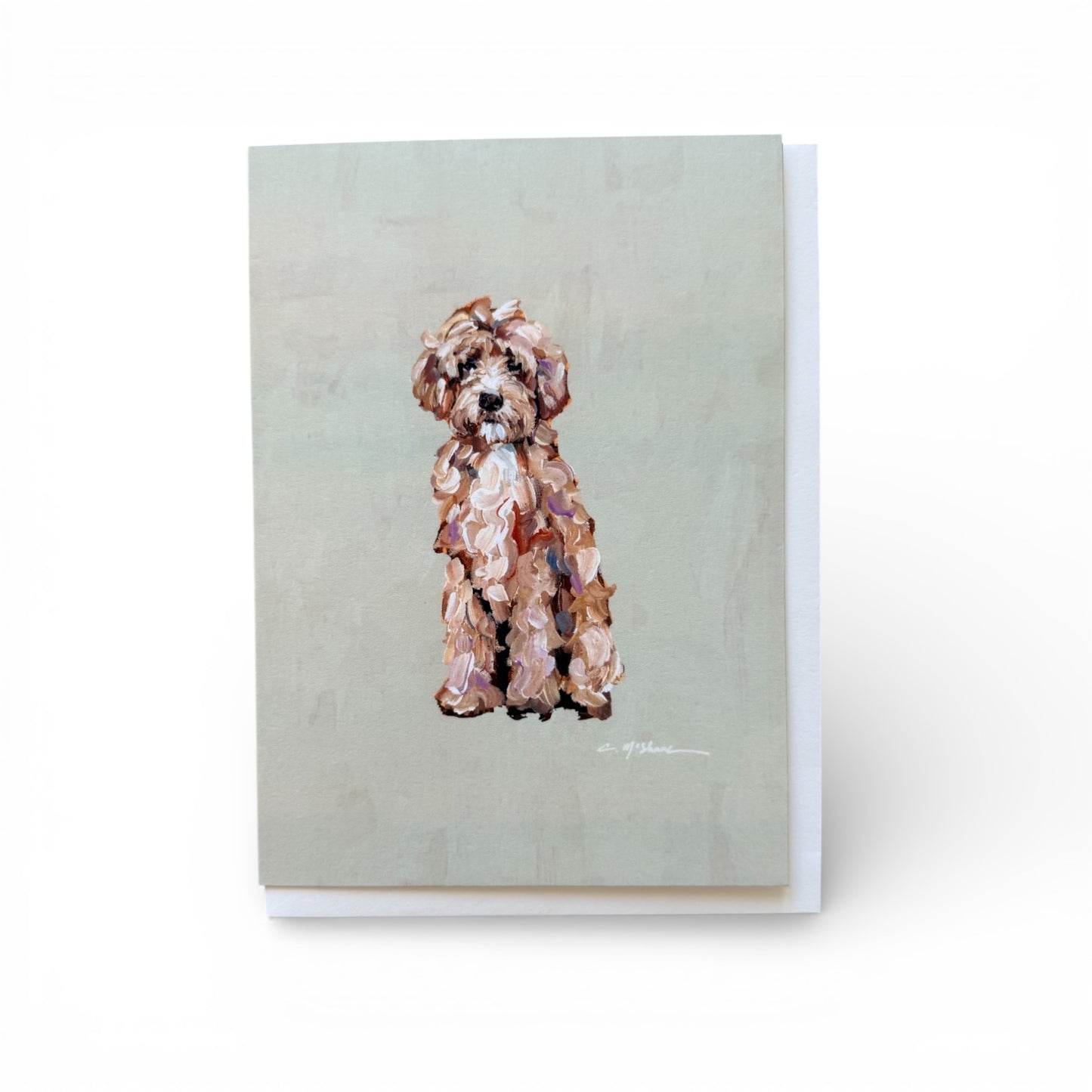 "Goldendoodle Classic" framable card
