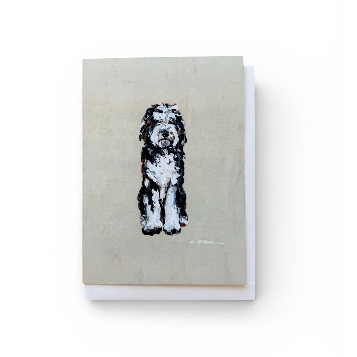"Doodle Black & White" framable card