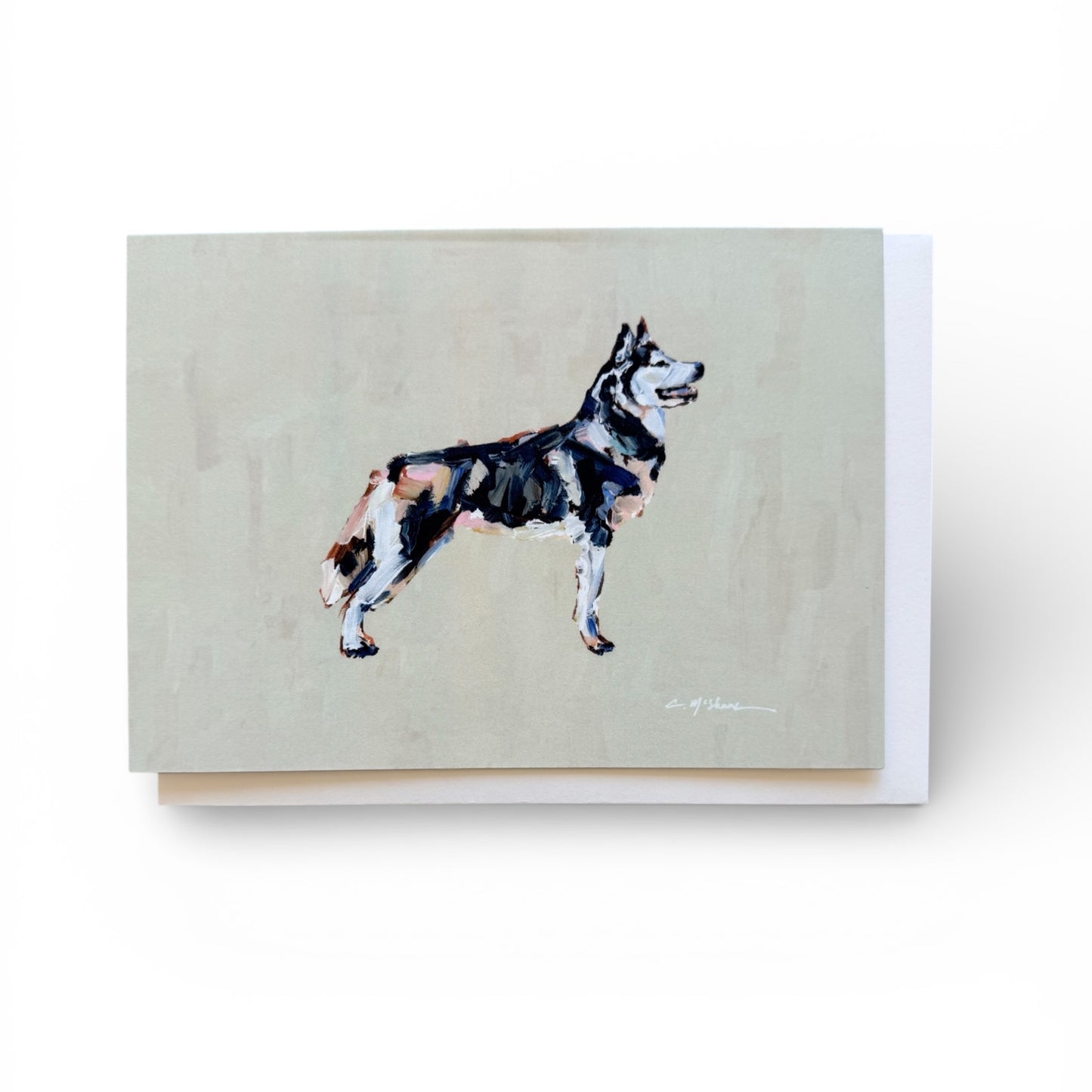 "Siberian Husky" framable card