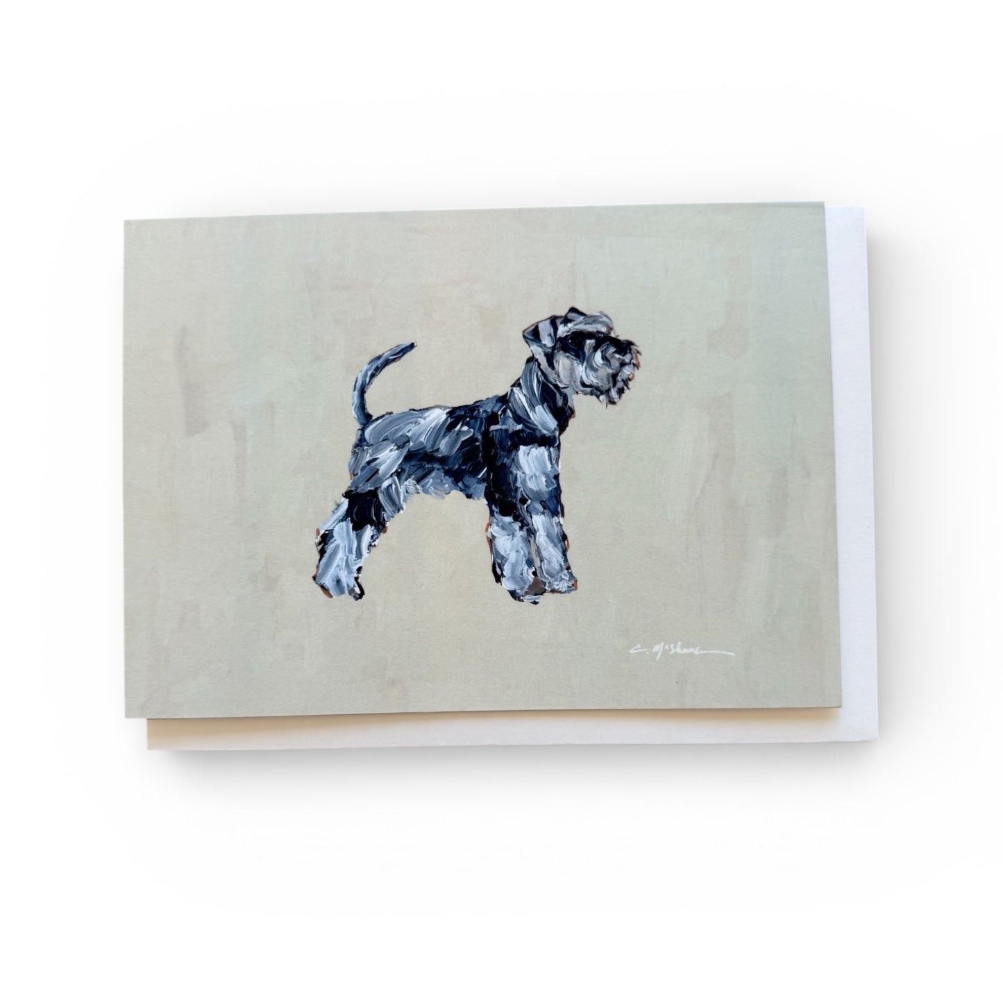 "Schnauzer Salt & Pepper" framable card