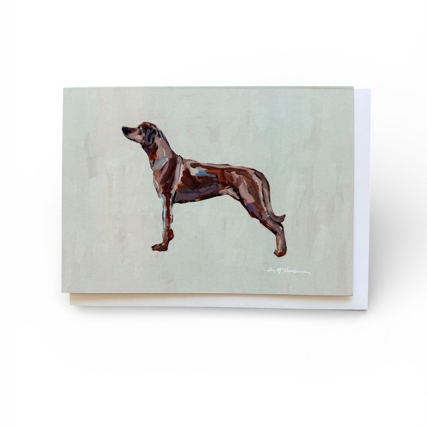 "Rhodesian Ridgeback" framable card