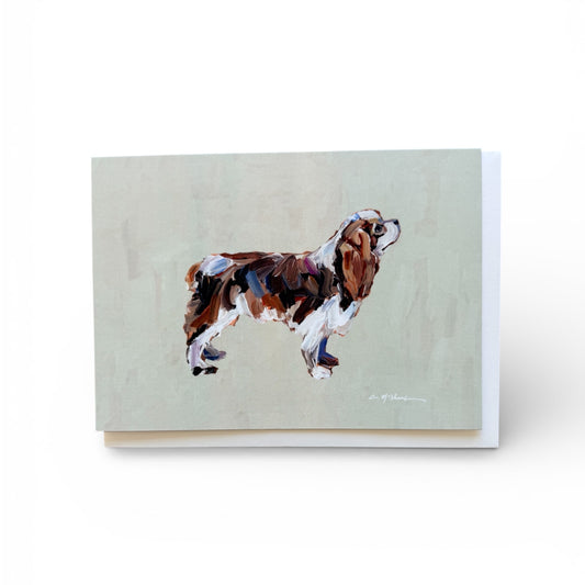 "Cavalier King Charles Blenheim" framable card