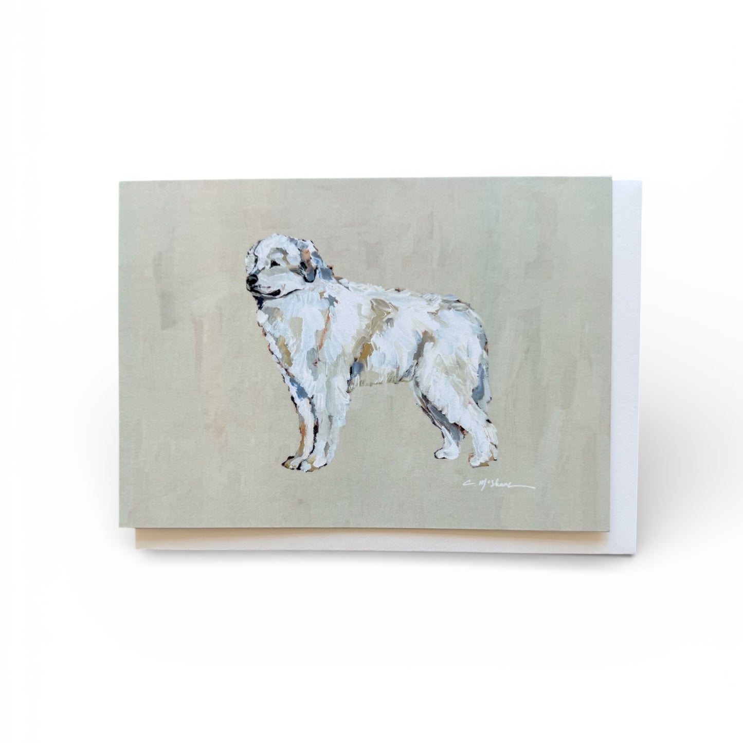 "Great Pyrenees" framable card