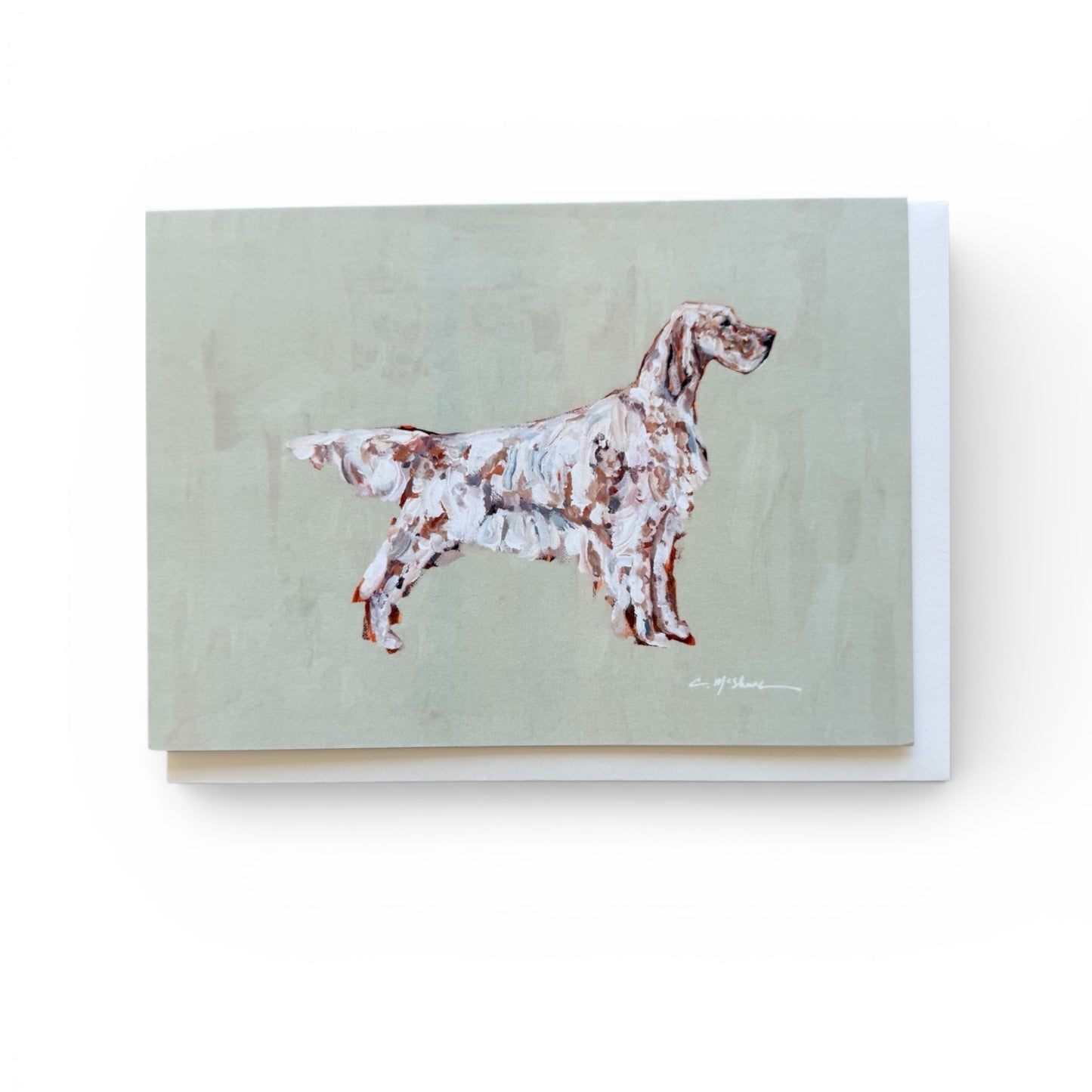 "English Setter Light" framable card