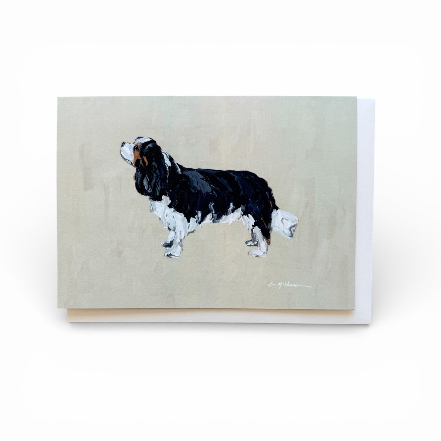 "Cavalier King Charles Tri" framable card
