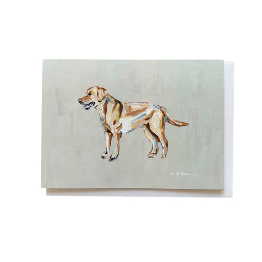Yellow Labrador Frameable Dog Card