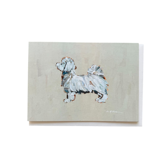 Maltese Short Hair Frameable Dog Card