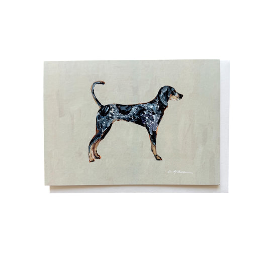 Bluetick Coonhound Frameable Dog Card