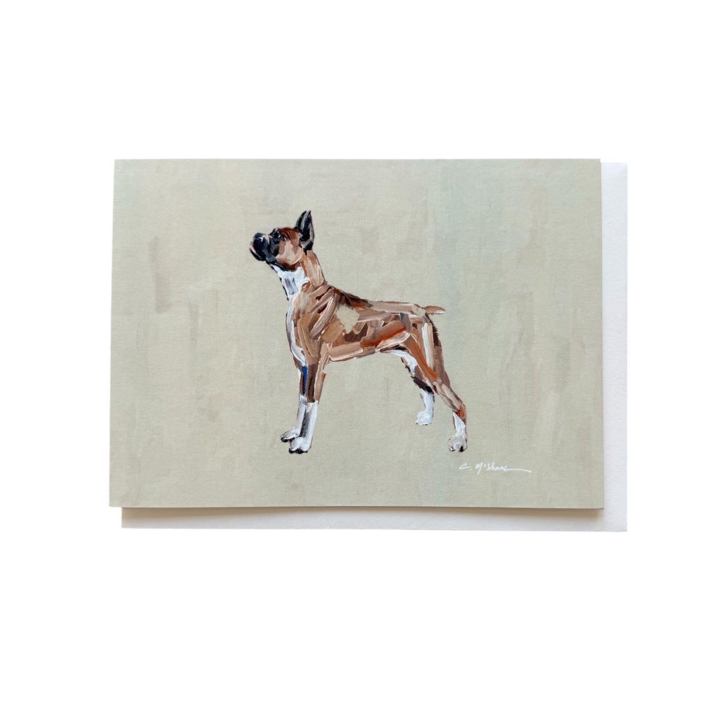 "Boxer Fawn" framable card