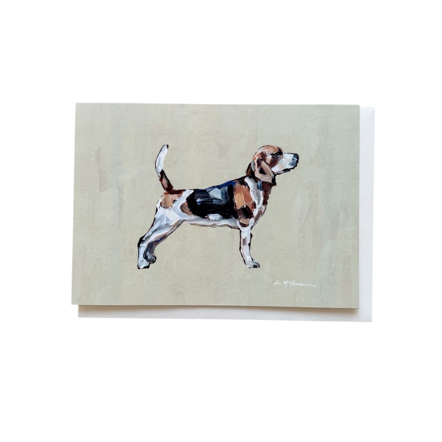 "Beagle" framable card