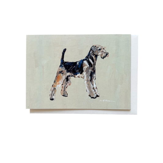 "Airedale" framable card