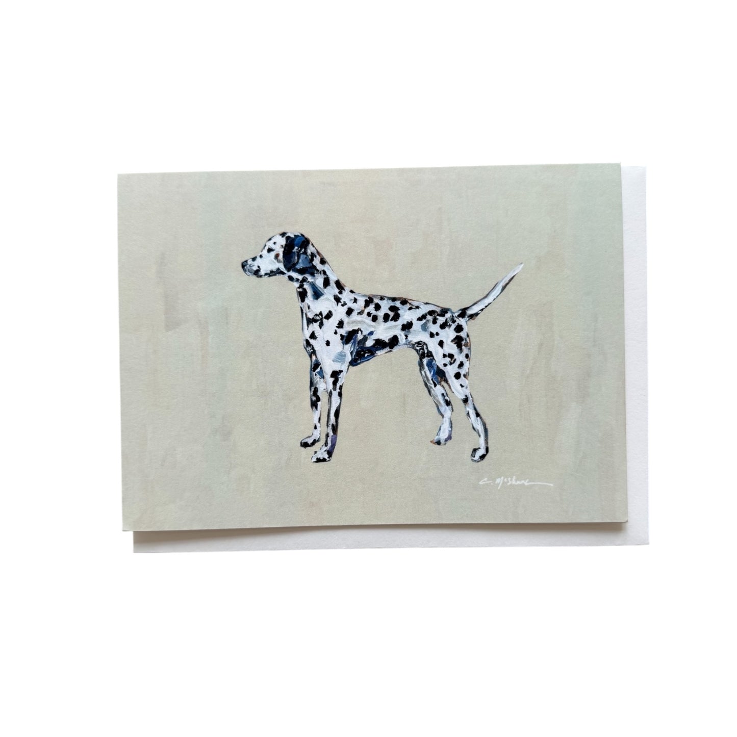 Dalmatian Frameable Dog Card