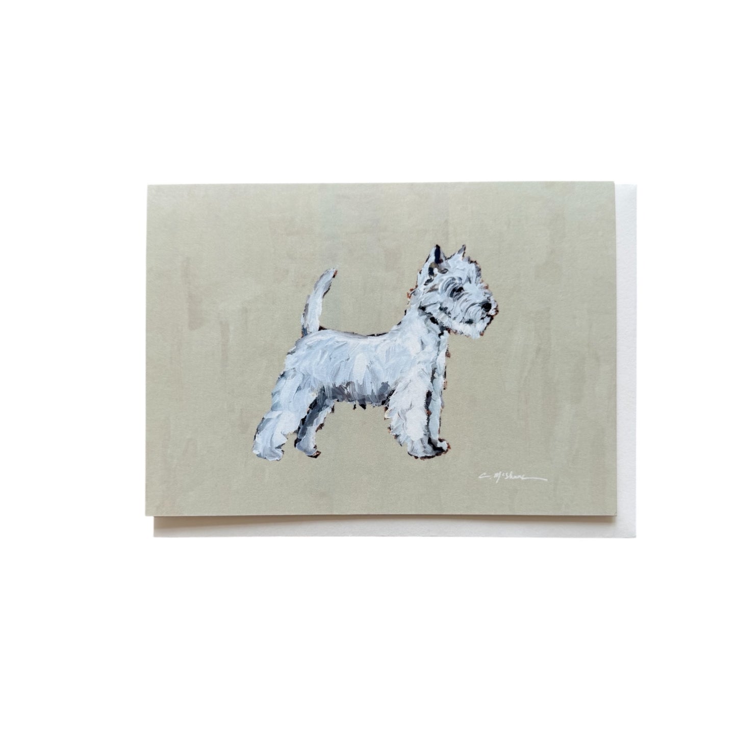 "Westie" framable card