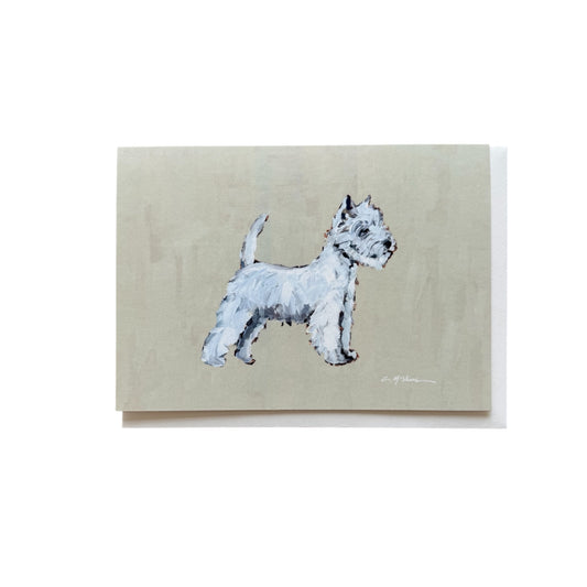 "Westie" framable card