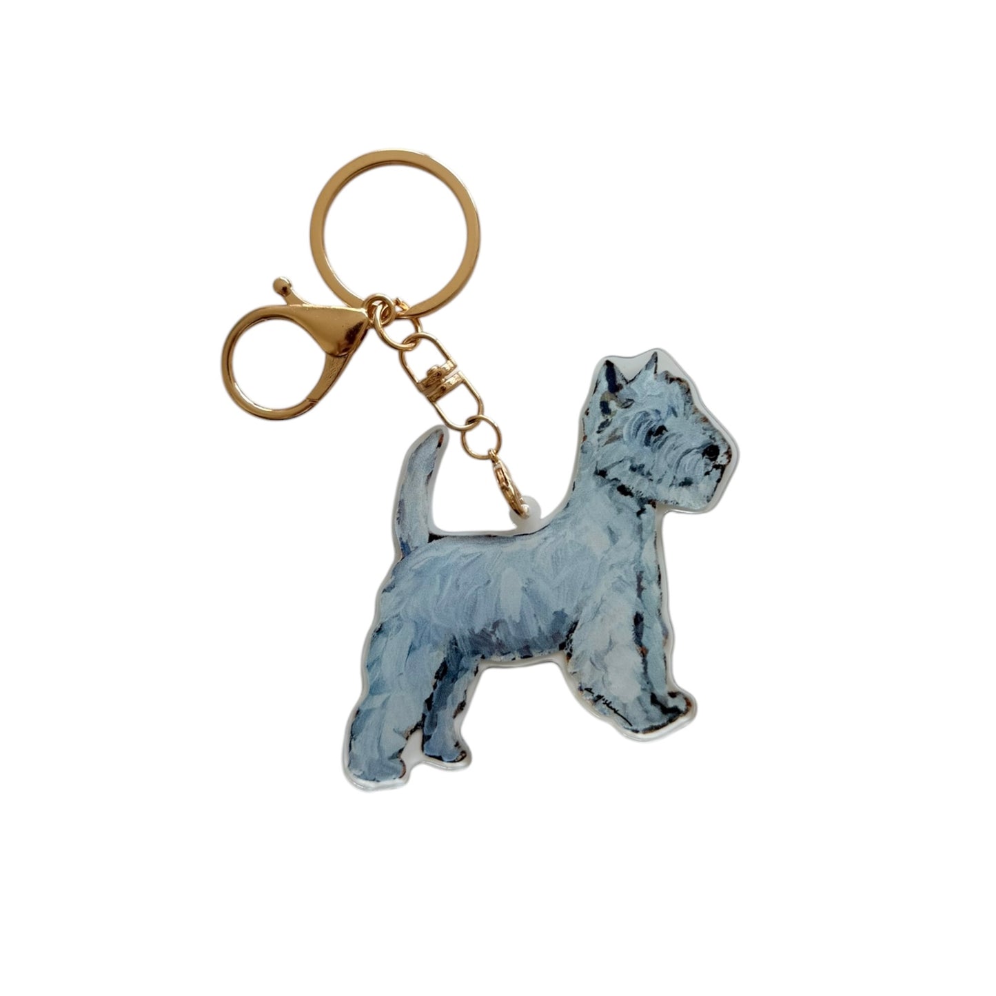 "Westie" bag charm