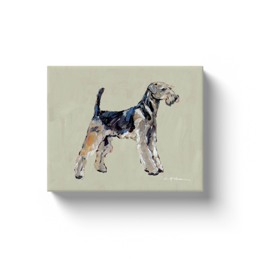 "Airedale" canvas print