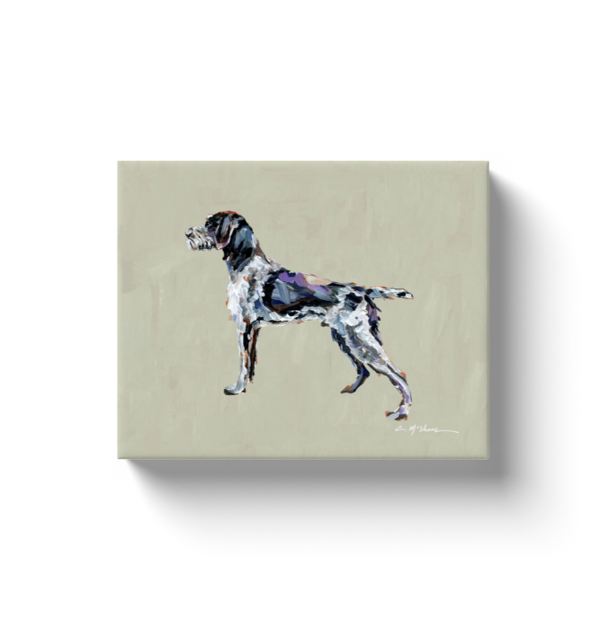 "German Wirehaired Griffon" canvas print