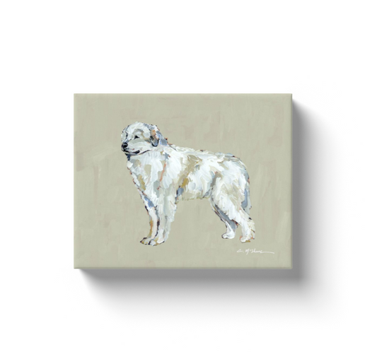 Great White Pyrenees Dog Canvas Print