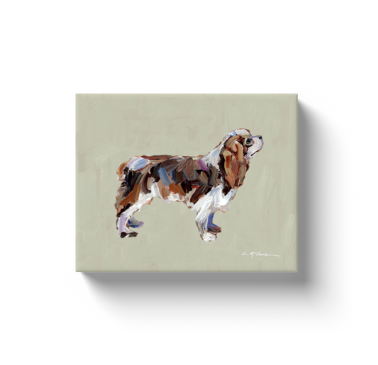 "Cavalier King Charles Blen" canvas print