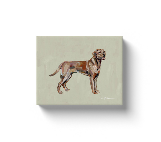 Red Fox Labrador Dog Canvas Print