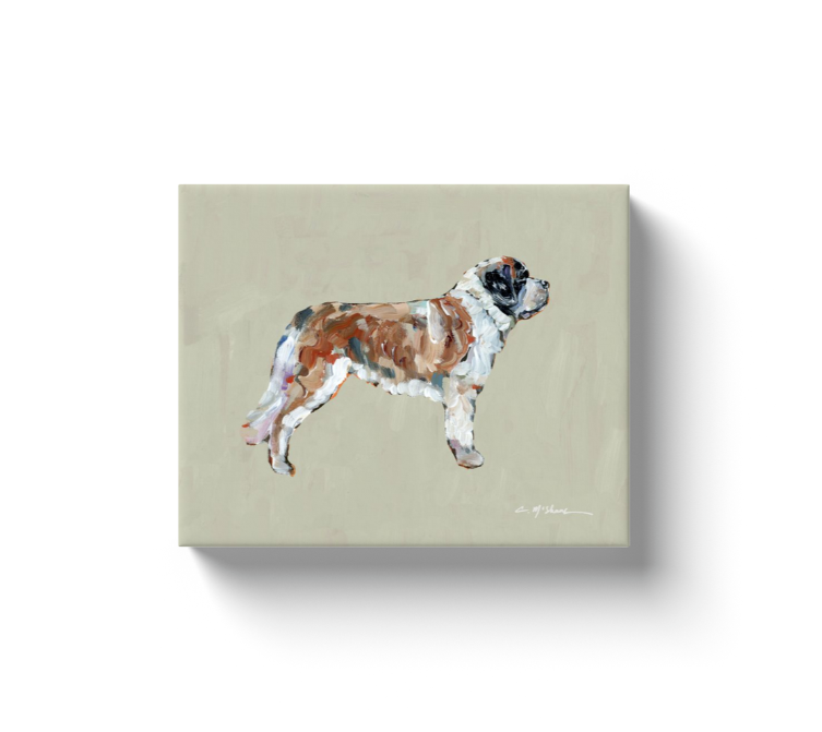 "Saint Bernard" canvas print