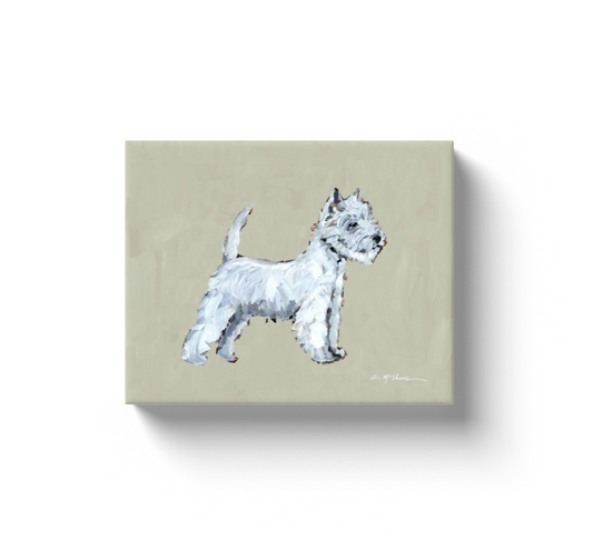 "Westie" canvas print