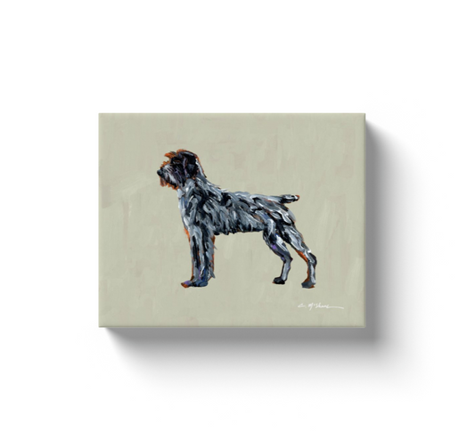 Wirehaired Pointing Griffon Dog Canvas Print