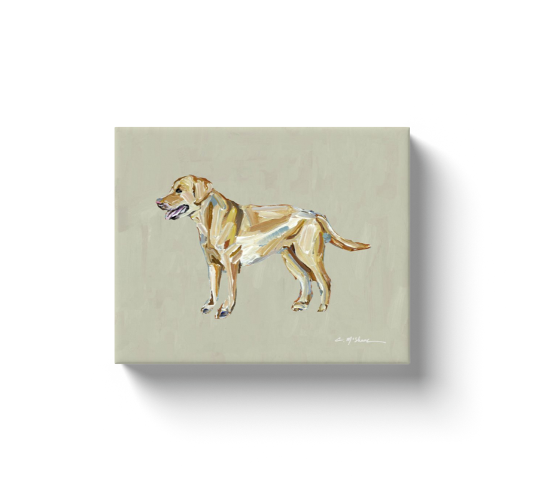 "Lab Yellow" canvas print