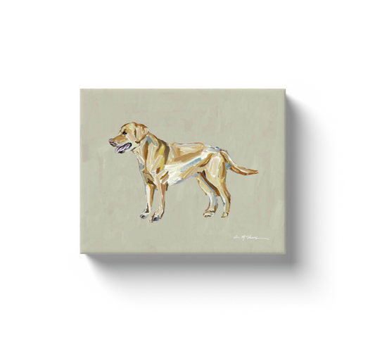 Yellow Labrador Dog Canvas Print