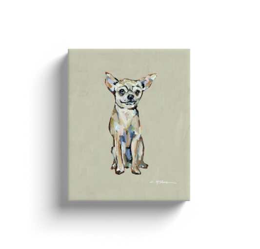 Light Chihuahua Dog Canvas Print