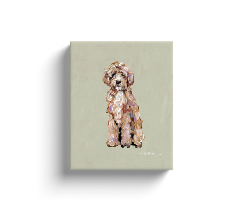 "Goldendoodle classic" canvas print