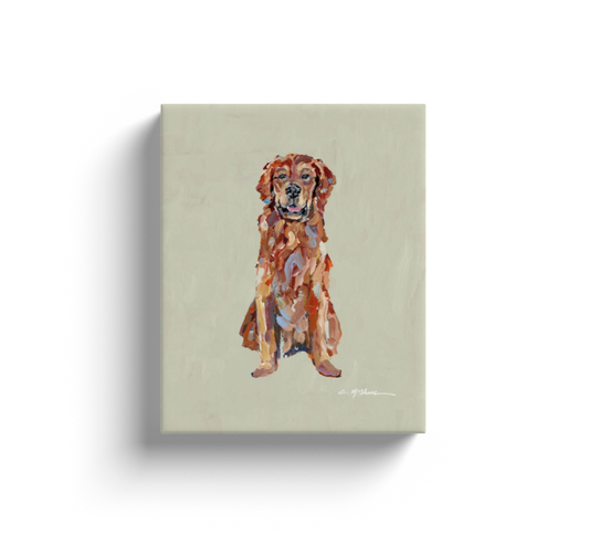 "Golden Retriever Red" canvas print