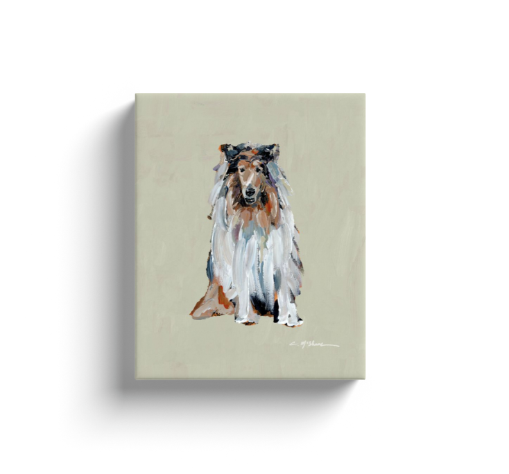 "Rough Collie" canvas print