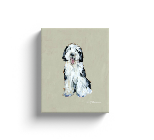 Sheepadoodle I Dog Canvas Print