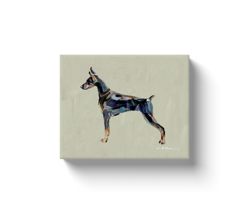 "Doberman" canvas print