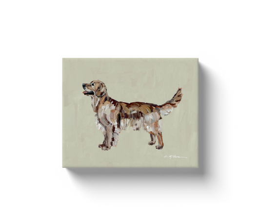 "Golden Retriever Dark" canvas print