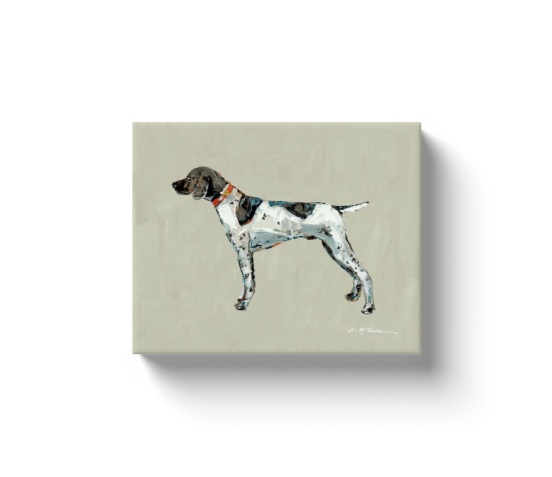"German Shorthaired Pointer Standing" canvas print