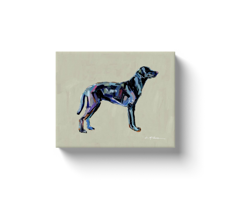 "Lab Black" canvas print