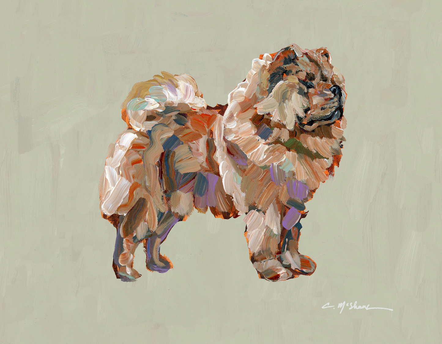 "Chow Chow" framable card