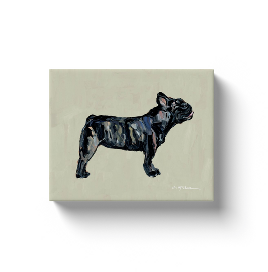Brindle French Bulldog Dog Canvas Print