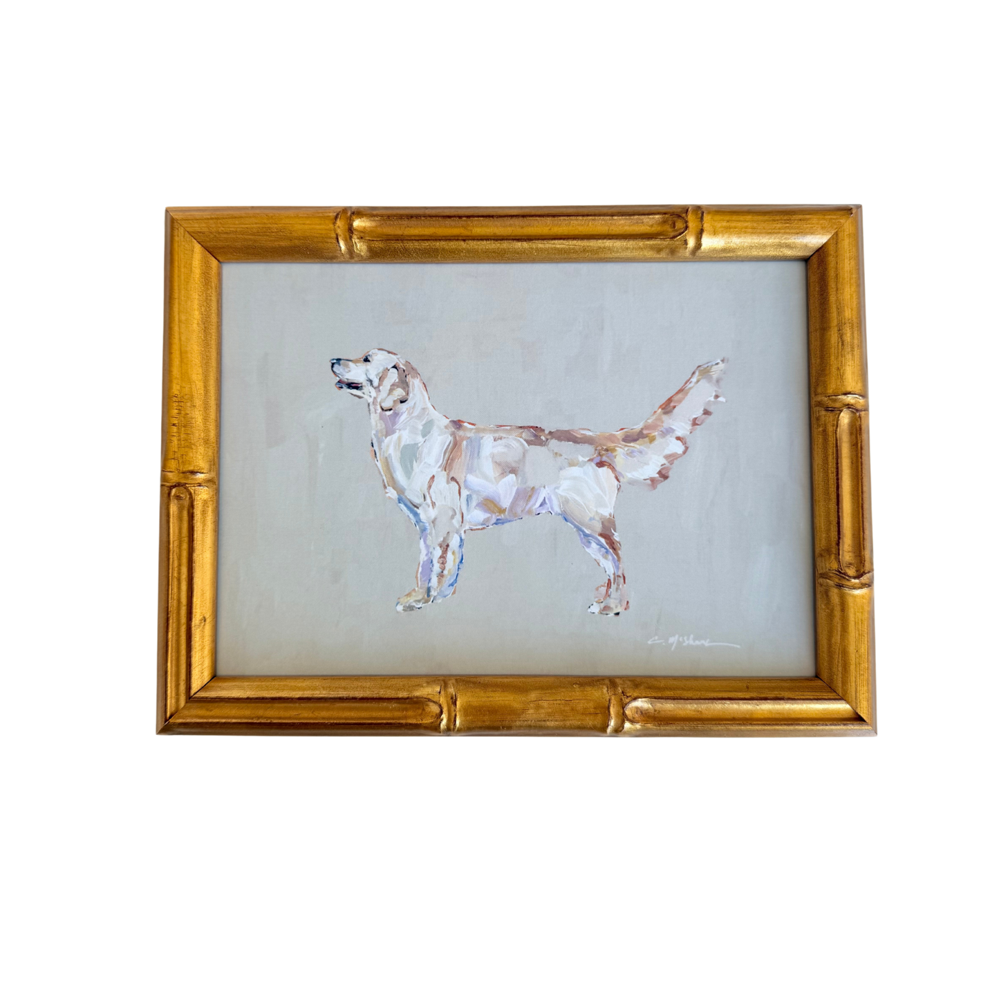 "Golden Retriever Light" framable card